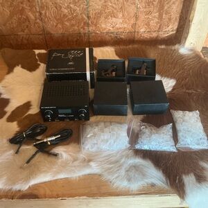 Portable Black Tattoo Power Supply Kit with Accessories - Unbranded